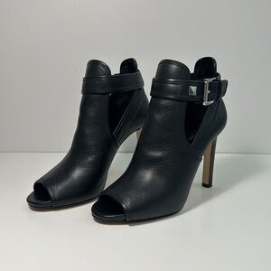 Michael Kors heeled ankle booties with open toe